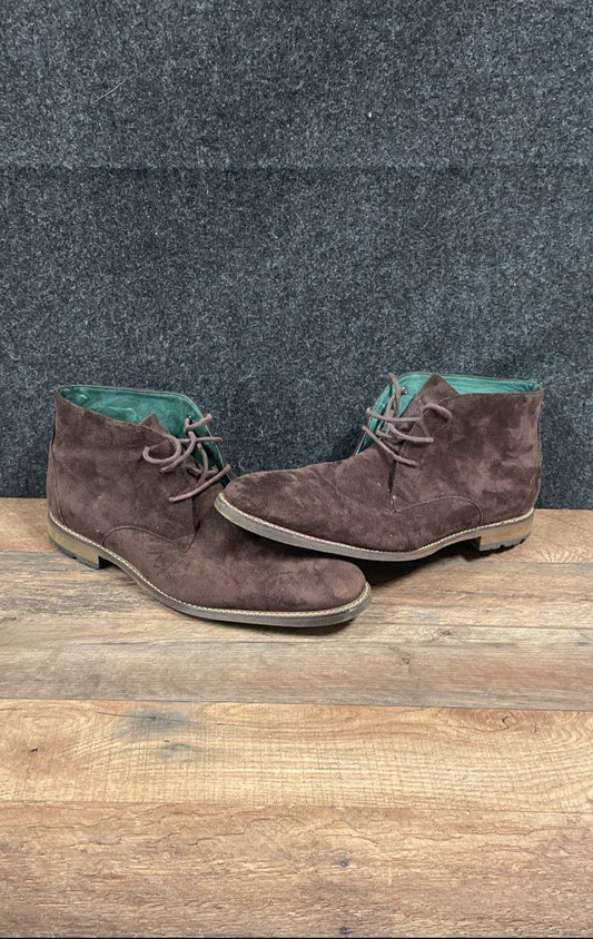 Todd Welsh Brown Faux Suede Chukka Boots Size 13D