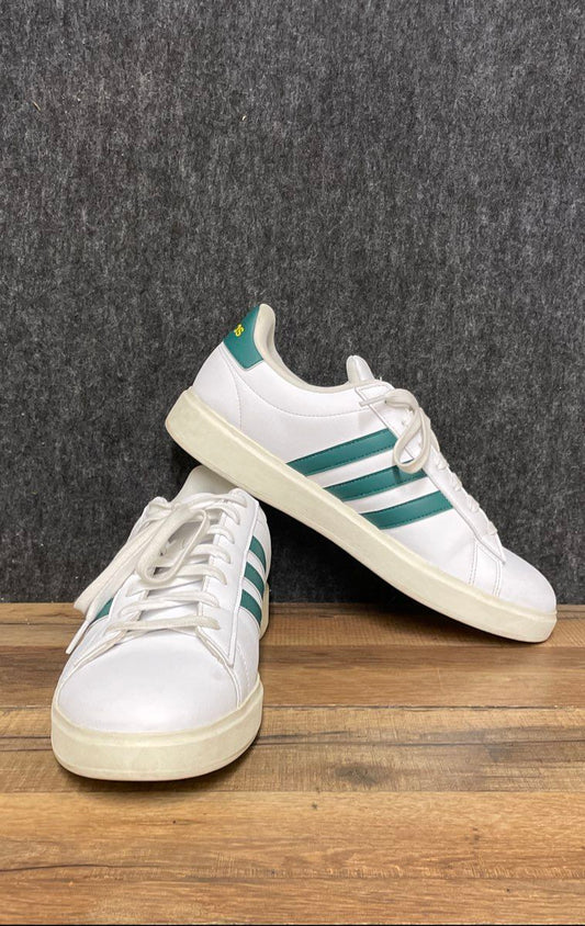 Adidas Grand Court 2.0 White Green Men's Sneakers Size 10.5