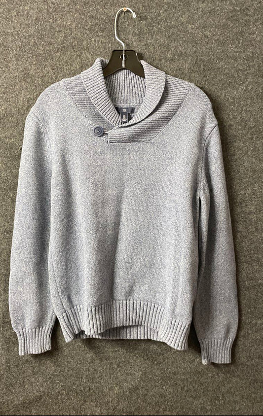 Gap Men's Blue Shawl Collar Cotton Pullover Sweater Sz M