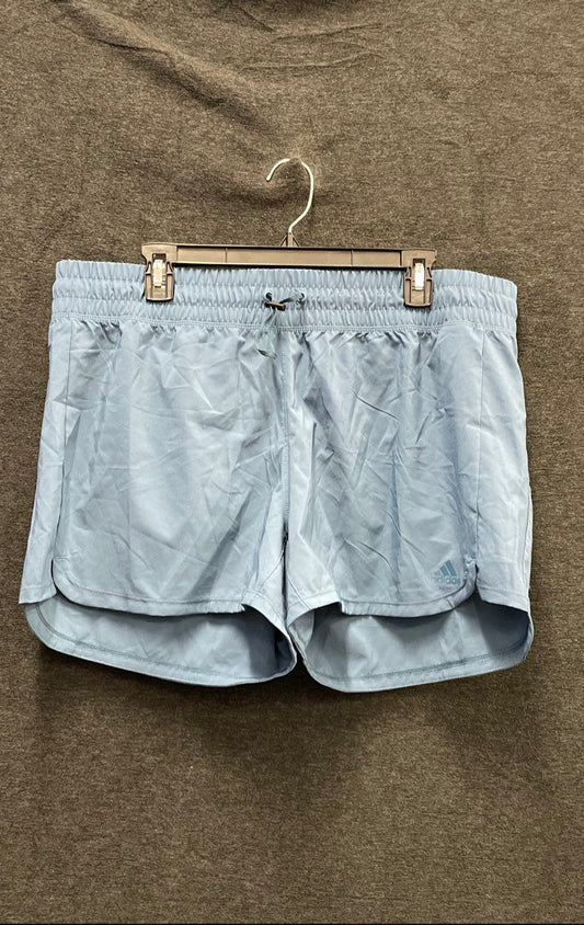 Adidas Women's AEROREADY Running Shorts Light Blue Athletic XL NWT