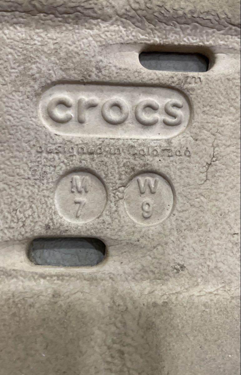 Crocs Echo Clog Grey Men's Size 7