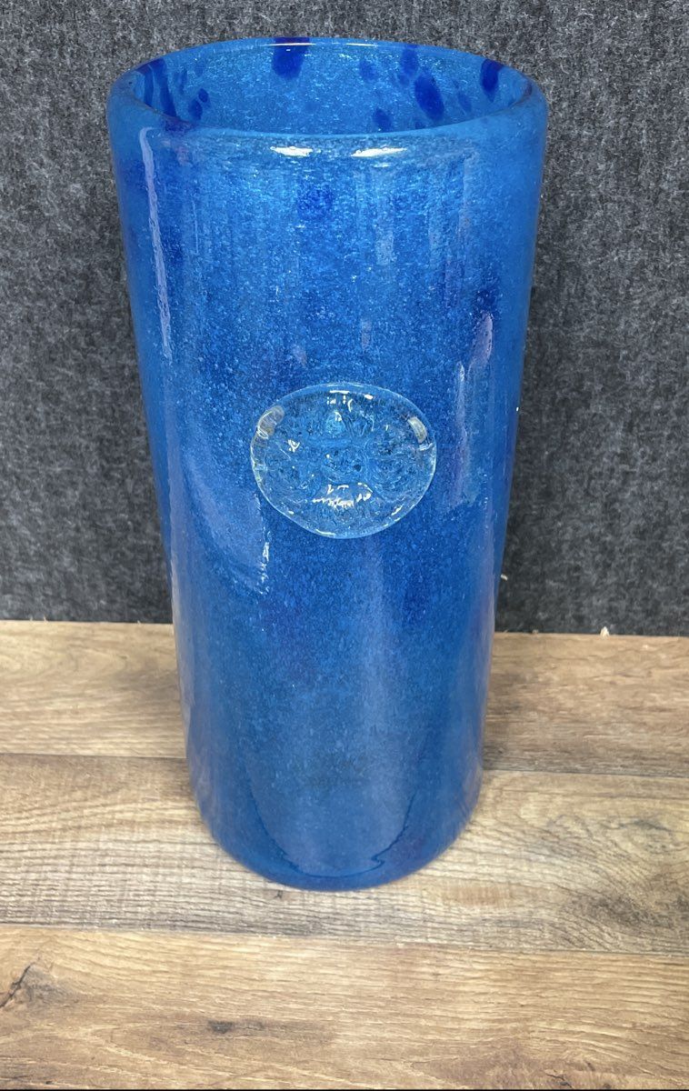 Hand Blown Art Glass Vase