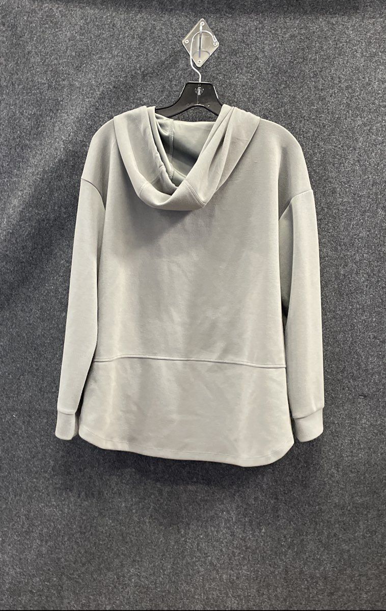 Elie Tahari Women's Green Pullover Hoodie Studded Kangaroo Pocket Size M