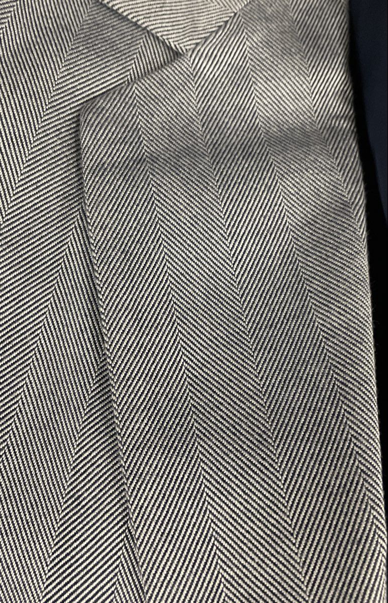 Glenbrooke Women's Blazer Gray Herringbone Vintage 90s Rayon Single Button Sz 10