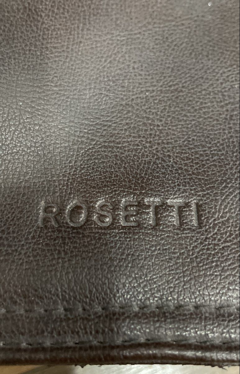 Rosetti Brown Leather Flap Crossbody Shoulder Bag Silver Hardware