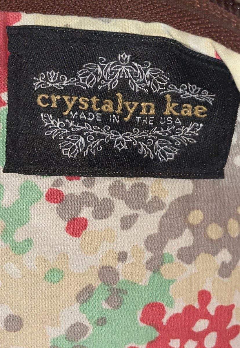 Crystalyn Kae Brown Glazed Shoulder Bag Crossbody Made in USA