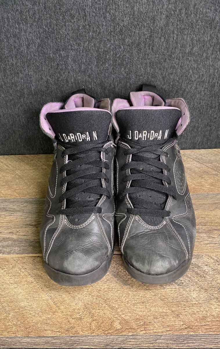 Children's Nike Air Jordan 7 Retro GS Purple/Black Sneakers Size 7Y