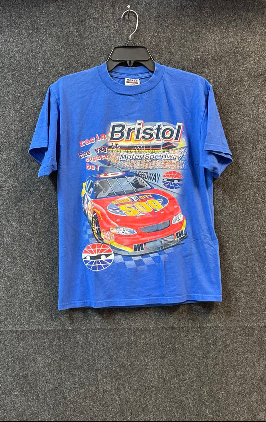 Vintage 1999 Bristol Motor Speedway Food City 500 T-Shirt Tultex Sz M
