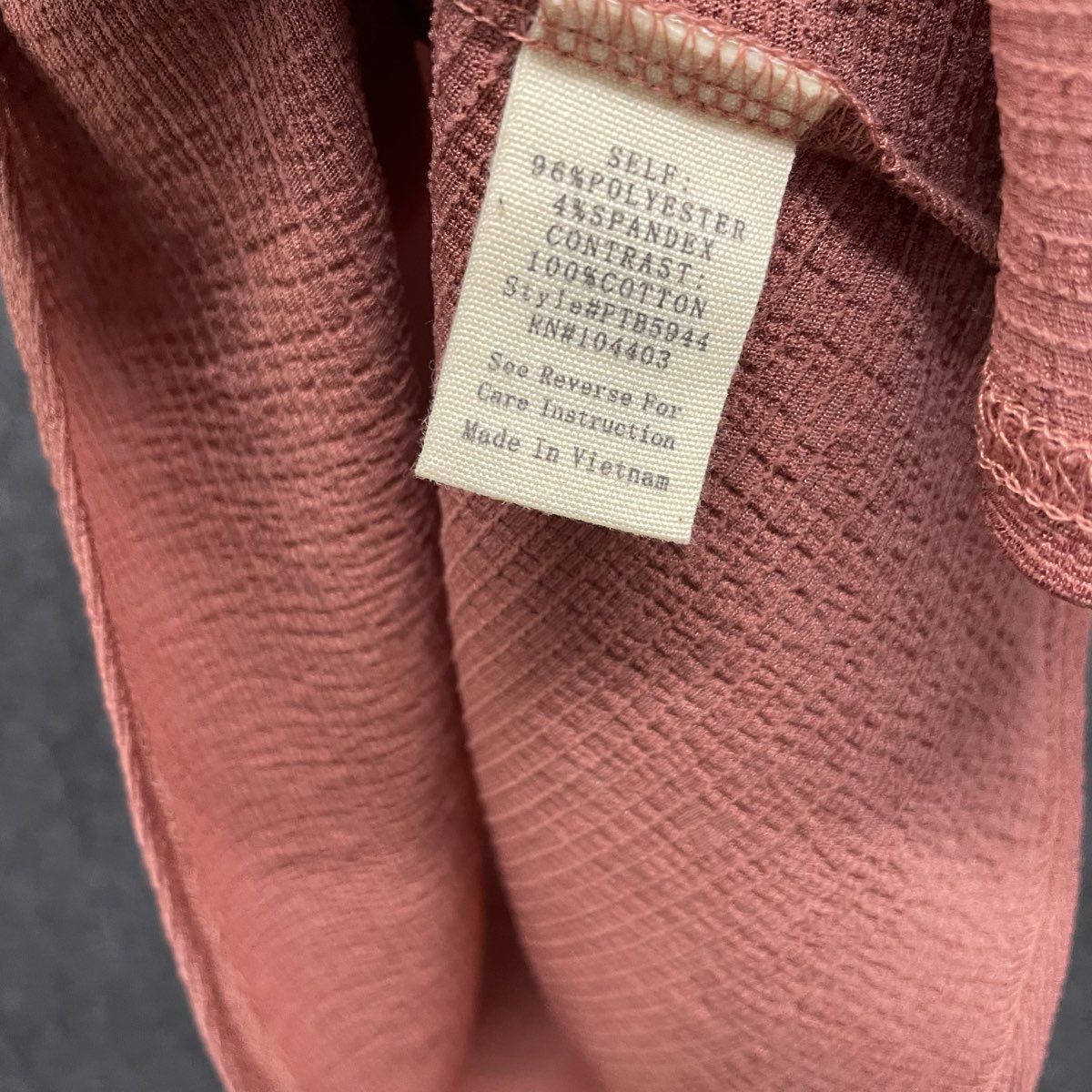 Perch By Blu Pepper Women's Blouse Dusty Rose Crochet Lace Cap Sleeve Sz 1XL