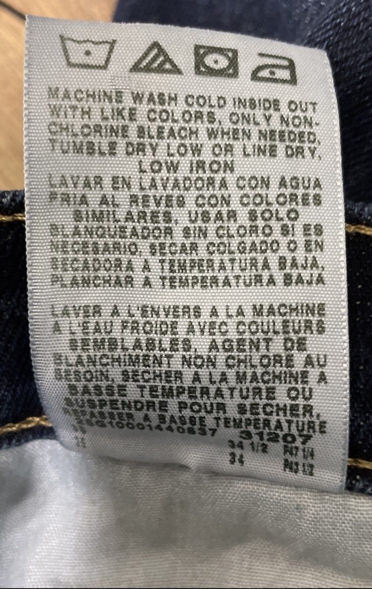 Wrangler Men's Premium Quality Jeans Dark Wash Stretch Straight Leg Sz 34x34