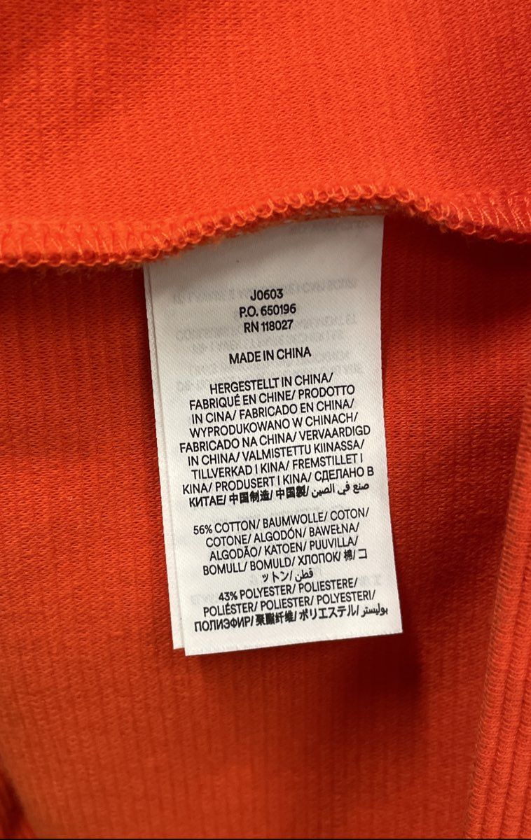 Boden Women's Orange Otto Ottoman Ribbed Knit Long Sleeve Pocket Dress Sz 12R