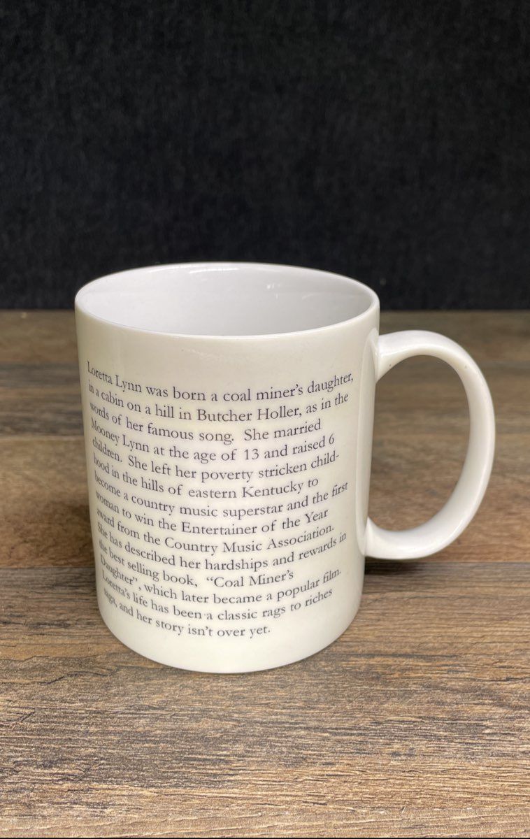 Set Of 2 Loretta Lynn Ceramic Mugs