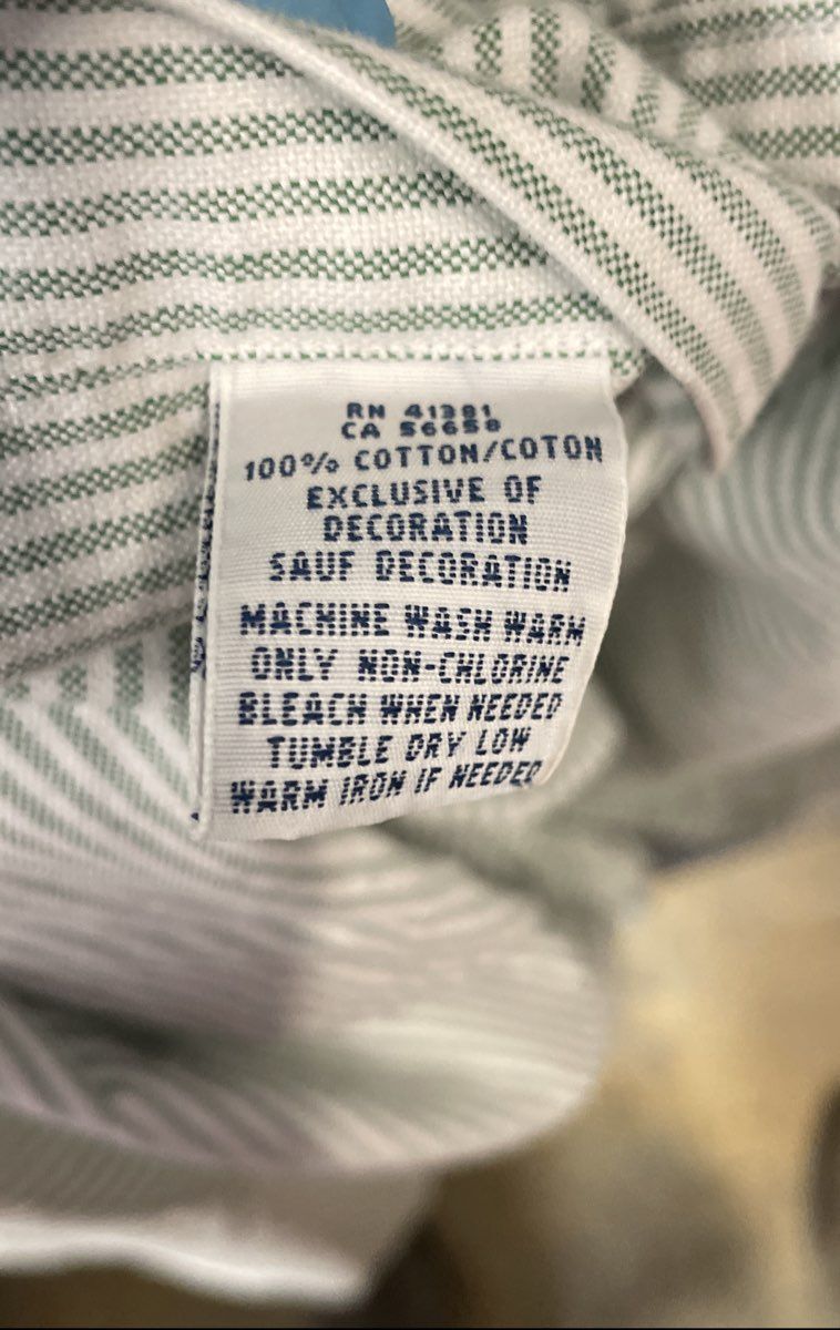 Ralph Lauren Men's Green Striped Classic Fit Cotton Button Down Shirt Sz 3XB