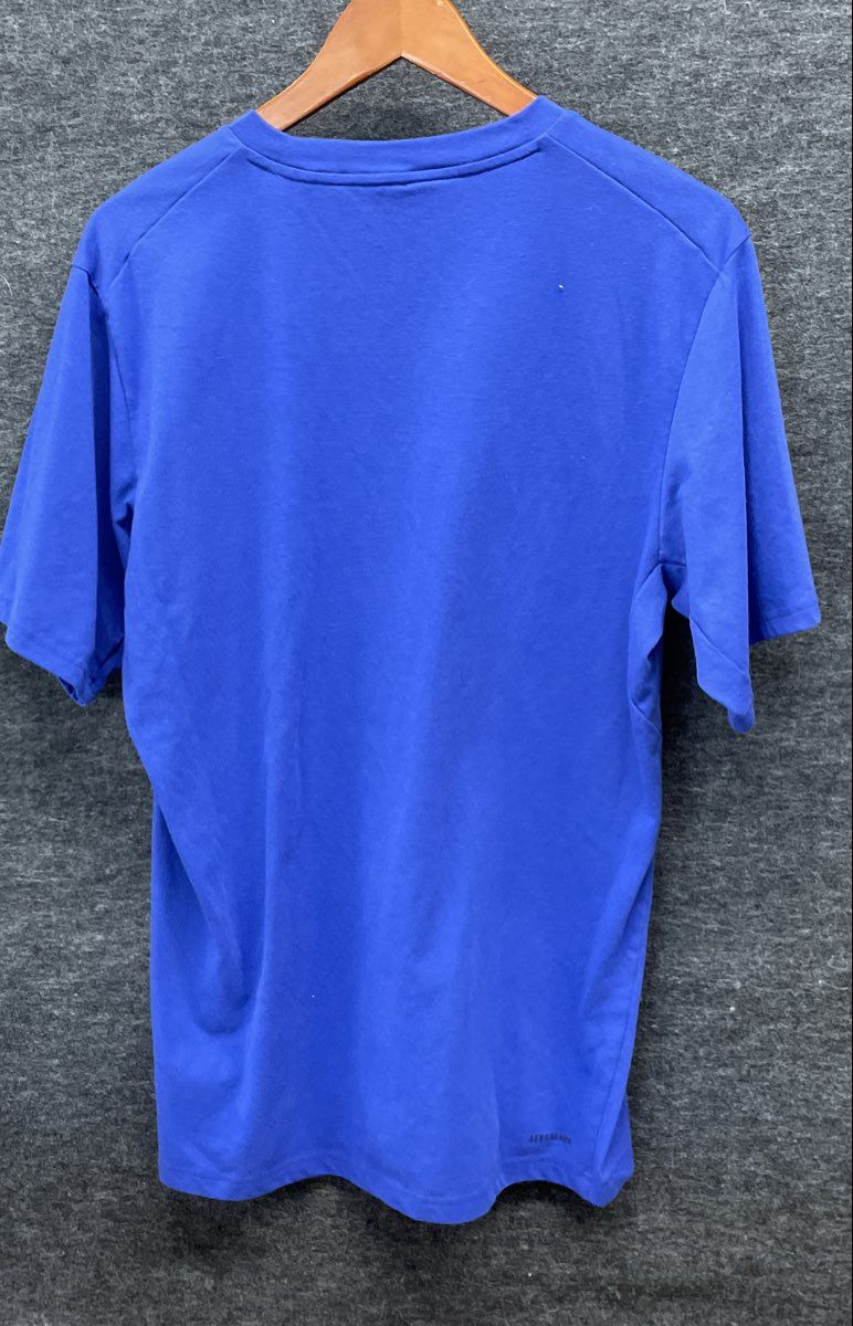 Adidas Men's Royal Blue Aeroready Performance Short Sleeve T-Shirt Sz L