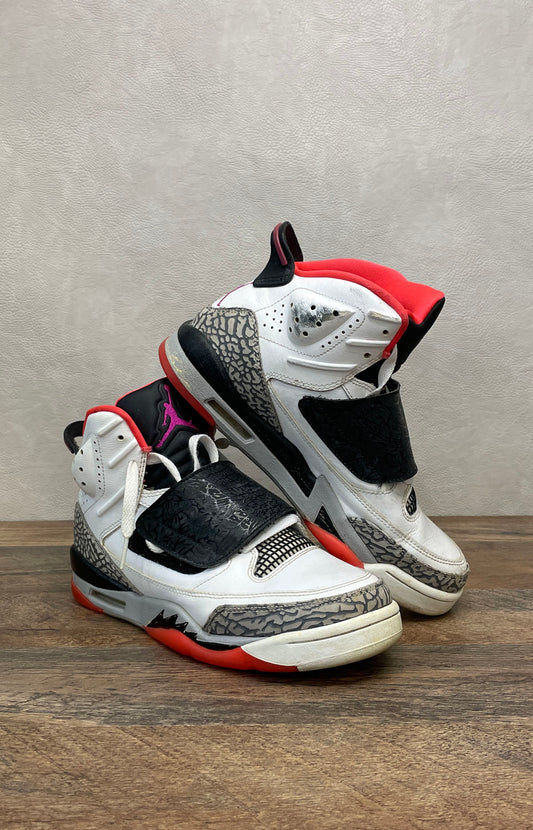 Nike Air Jordan Son of Mars White Fuchsia Flash Youth Sneakers Size 7Y