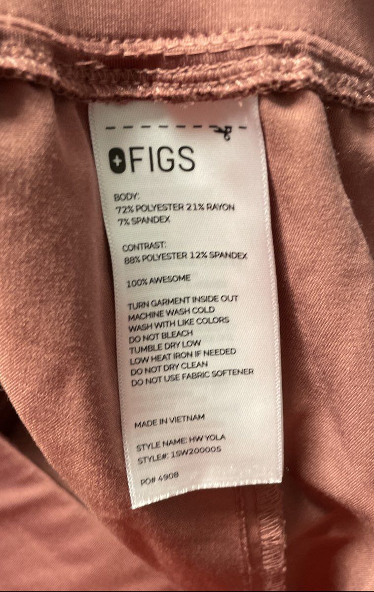 Figs Women's Scrub Set Brick Catarina V-Neck Top 5XL Cargo Pants 5XLT