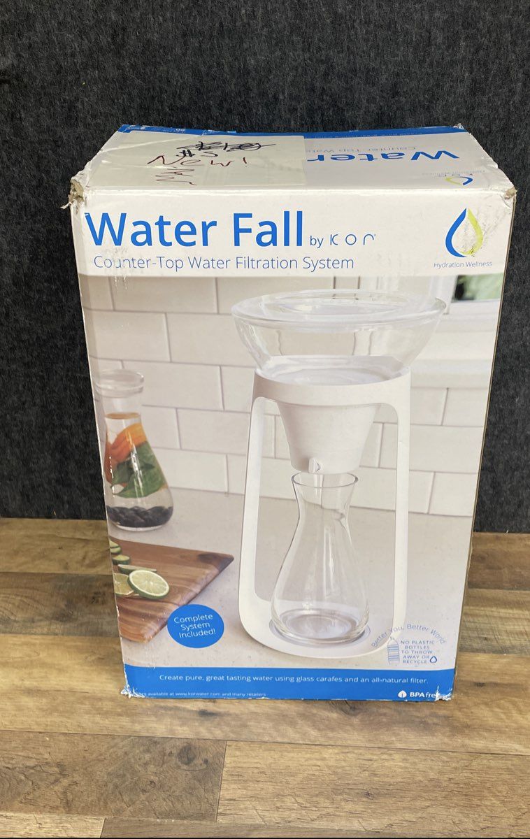 NIB Waterfall Counter Top Water Filtration System