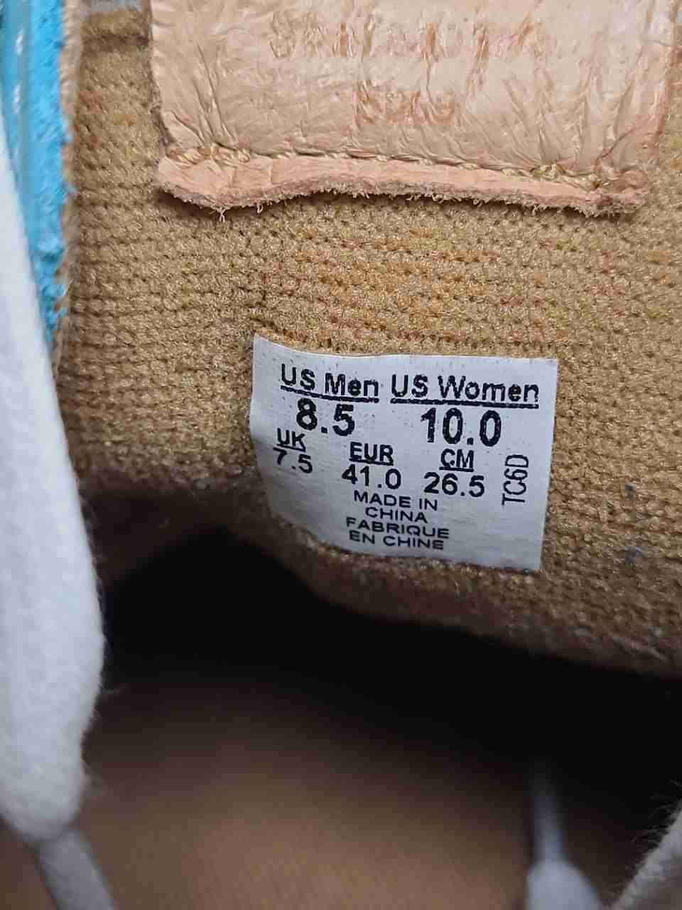 Vans Sk8-Hi Light Blue Aqua Suede High Top Sneakers Men's 8.5 Women's 10