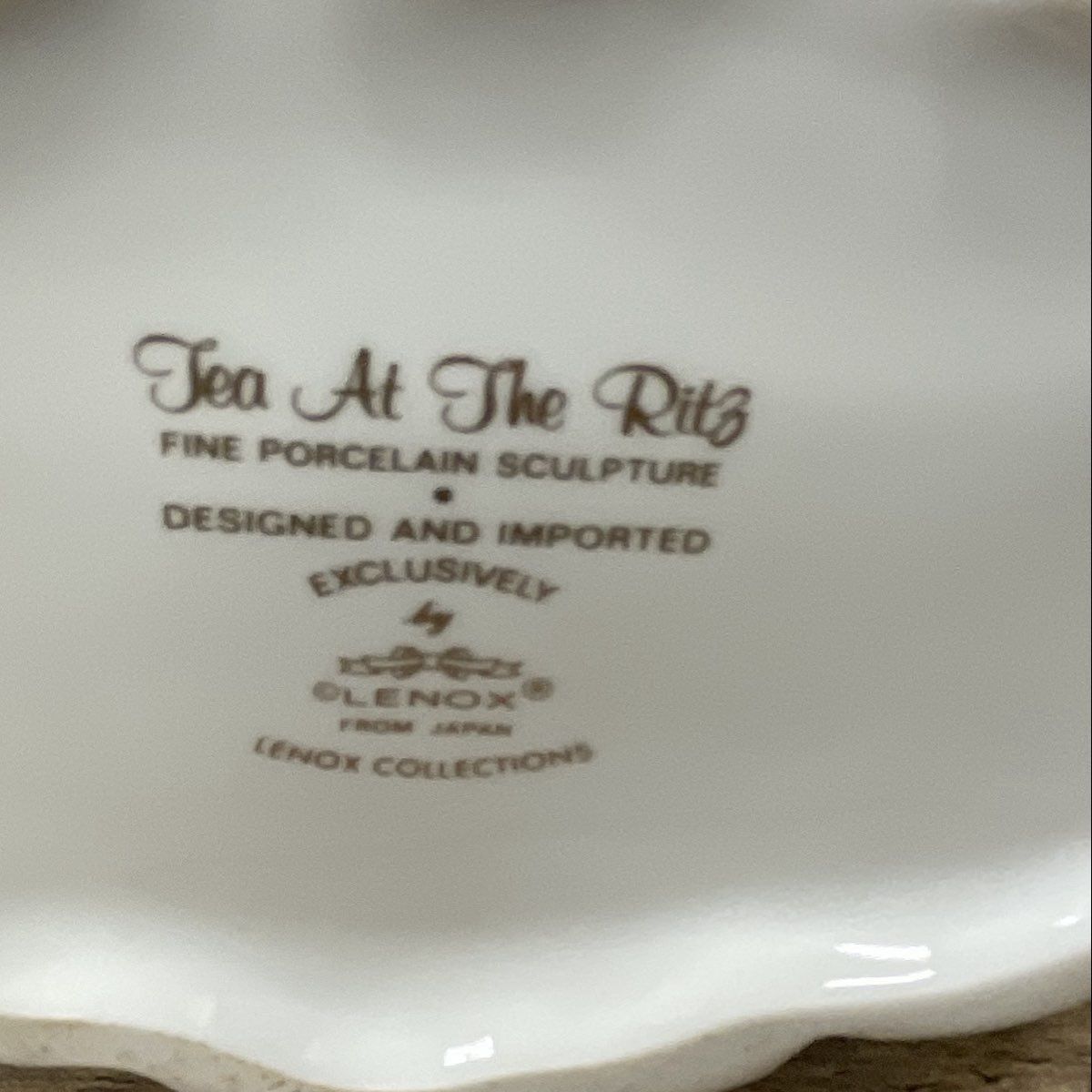 Vintage Lenox Figurine " Tea at the Ritz" Victorian Lady Porcelain 8.5" Tall
