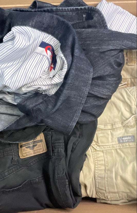 19 Lb Bulk Lot Assorted Brand Reseller Clothing Mixed Styles Men's Women's
