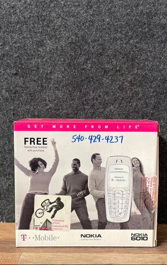 Vintage Y2K Nokia 6010 Mobile Phone T-Mobile Locked Color Screen CIB