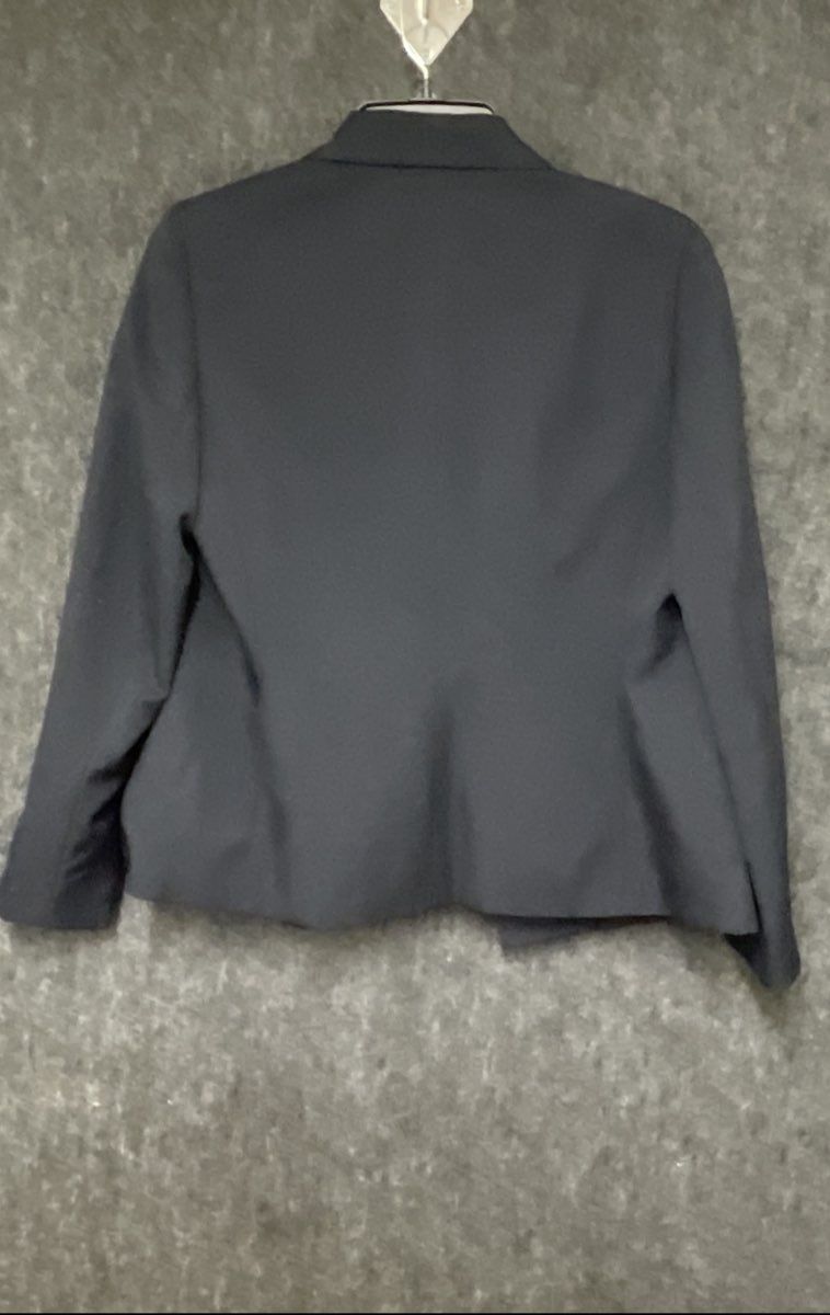 Le Suit Women's Navy Blue Two-Button Lined Career Blazer Jacket Size 8