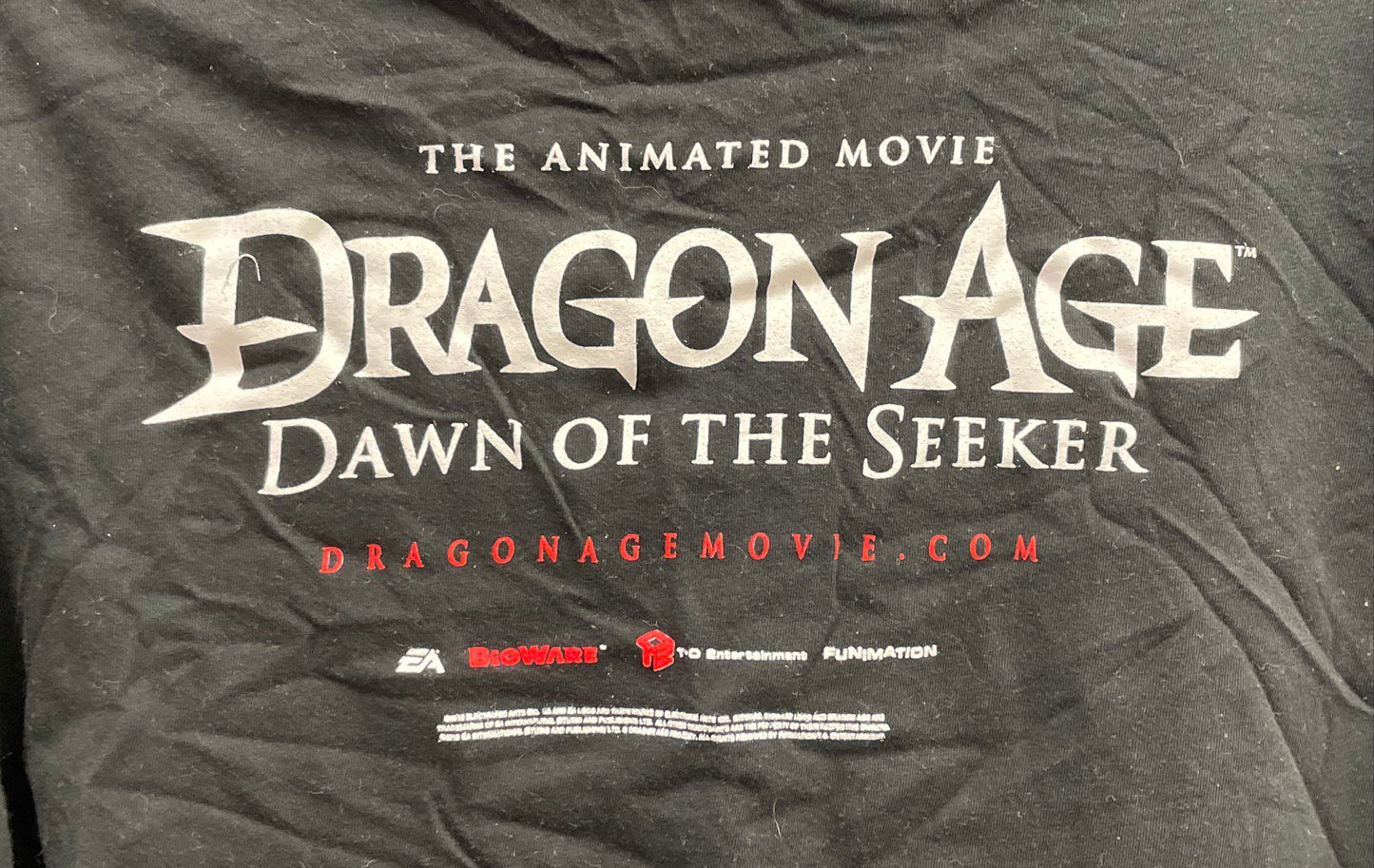Dragon Age Dawn of the Seeker Animated Movie Promo T-Shirt BioWare Tultex Sz XXL