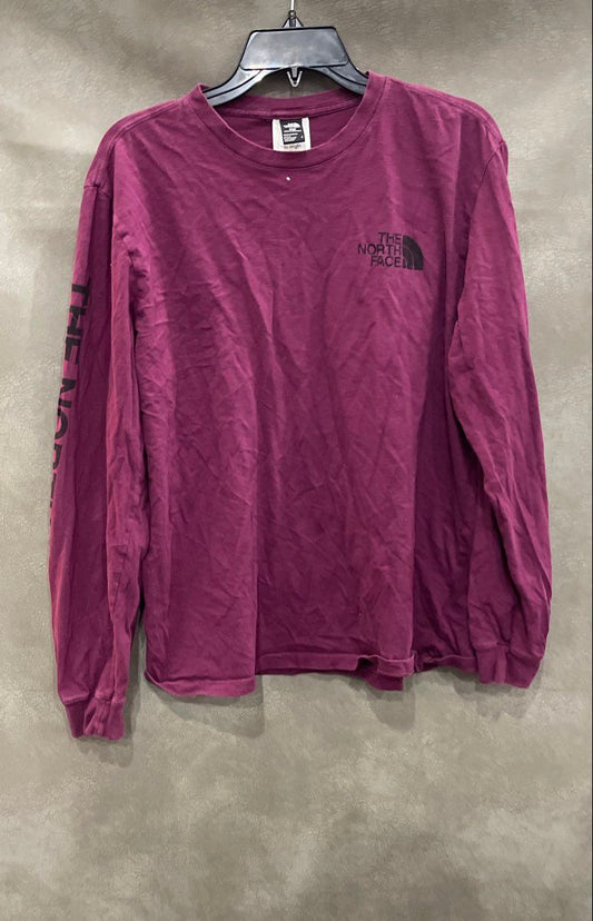 The North Face Men's Purple Circular Design Long Sleeve Logo T-Shirt Size L