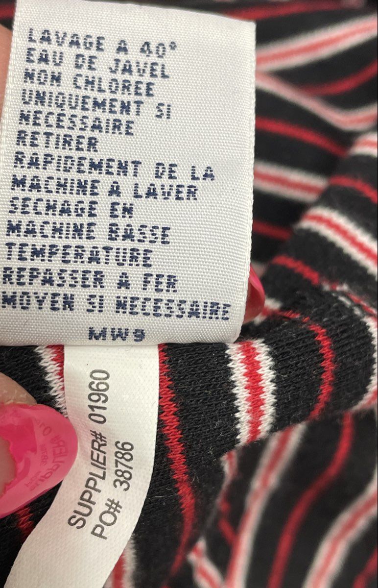 Polo Ralph Lauren Men's Black Red White Striped Short Sleeve Polo Shirt Sz L