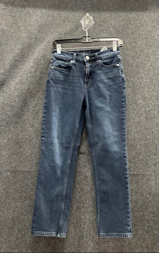 Banana Republic Women's Dark Blue Premium Denim Straight Leg Jeans Size 25S