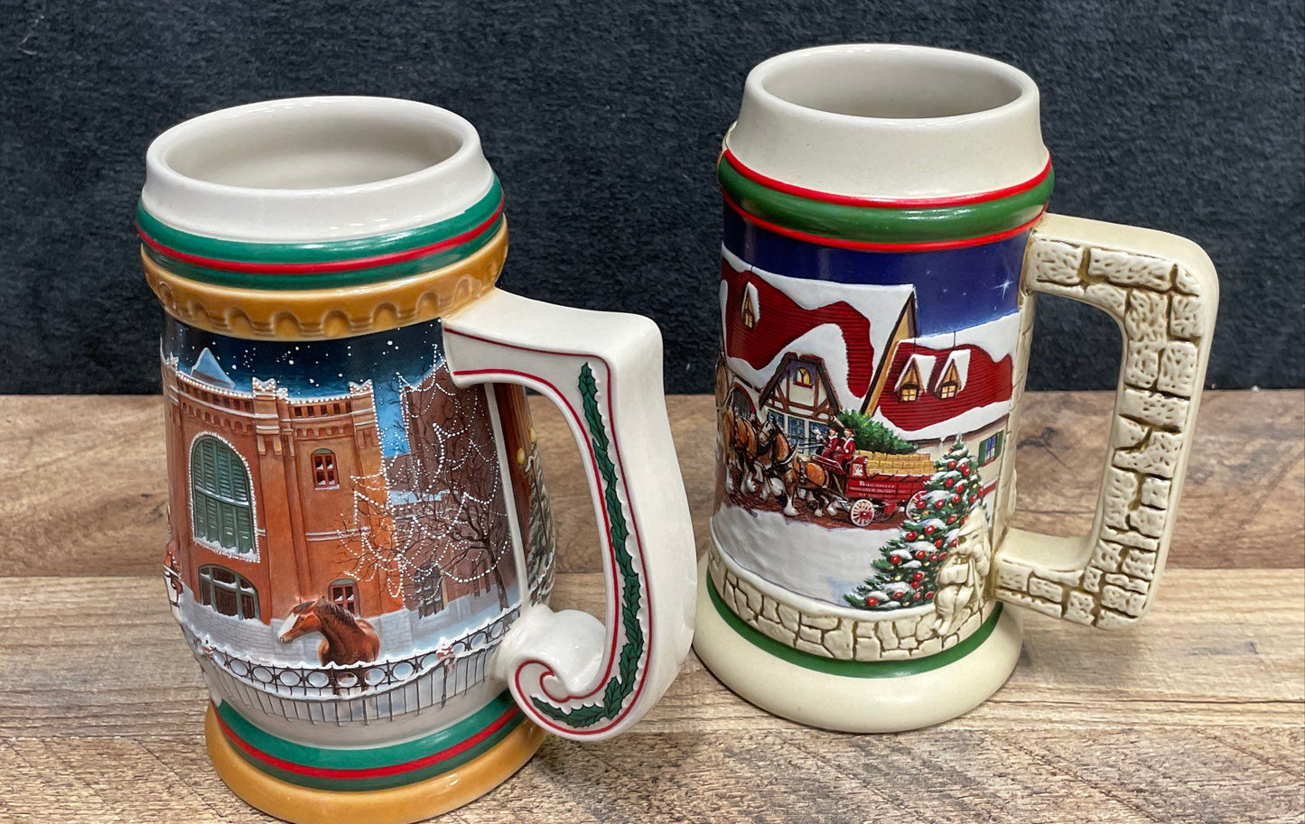 Lot Of 4 Collectible Budweiser Beer Steins