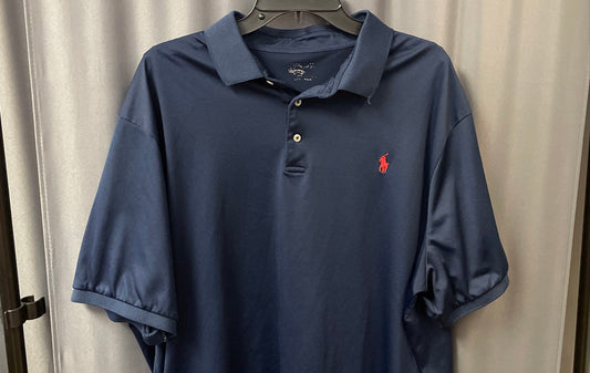 Polo Ralph Lauren Men's Navy Blue Performance Short Sleeve Golf Polo Shirt XXL