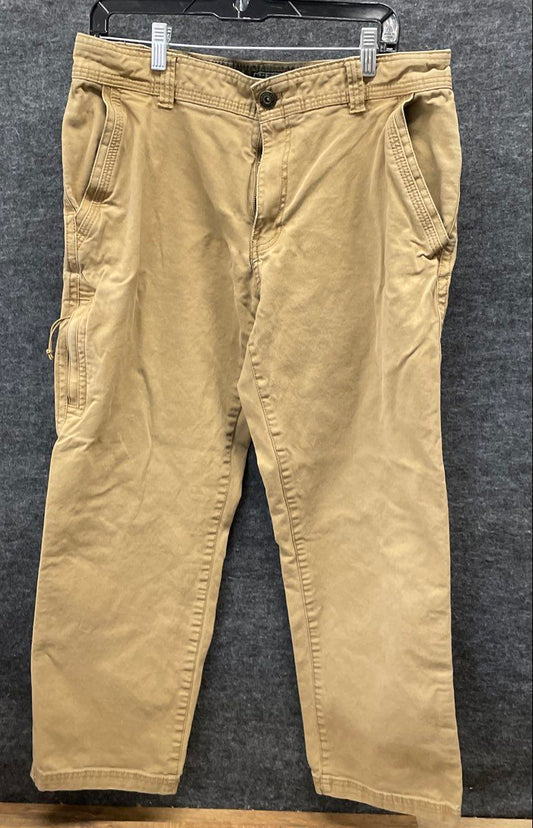 G.H. Bass & Co Men's Beige Hard Service Canvas Workwear Utility Pants Sz 34x30