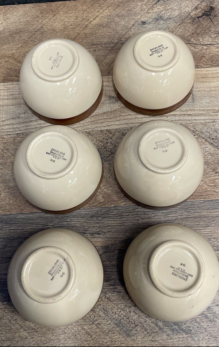 Lot Of 6 Sterling Verified China Dishes