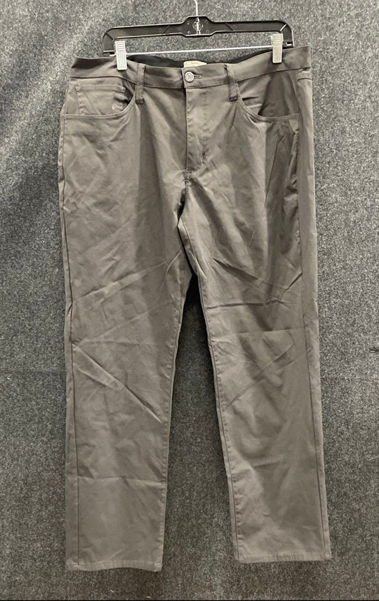 Weatherproof Vintage Men's Grey Straight Fit Nylon Spandex Stretch Pants 36x30
