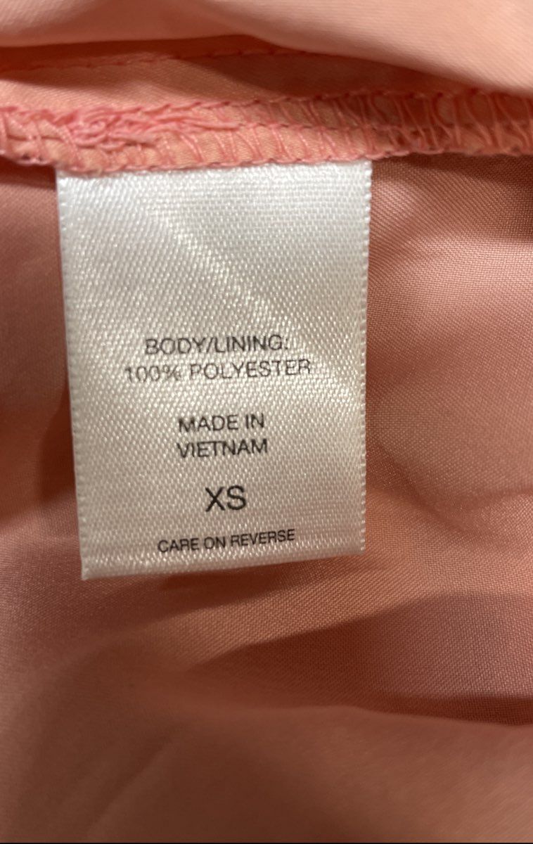 New York & Company Women's 2-Piece Set Peach Peplum Top Pencil Skirt Sz XS NWT