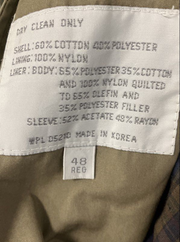 Stormport Men's Vintage 90s Tan Double Breasted Thinsulate Trench Coat 48 Reg