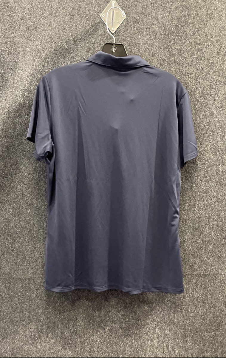 Adidas Women's Navy Blue Golf Polo Shirt Iron Mountain UPF 50 Performance L NWT