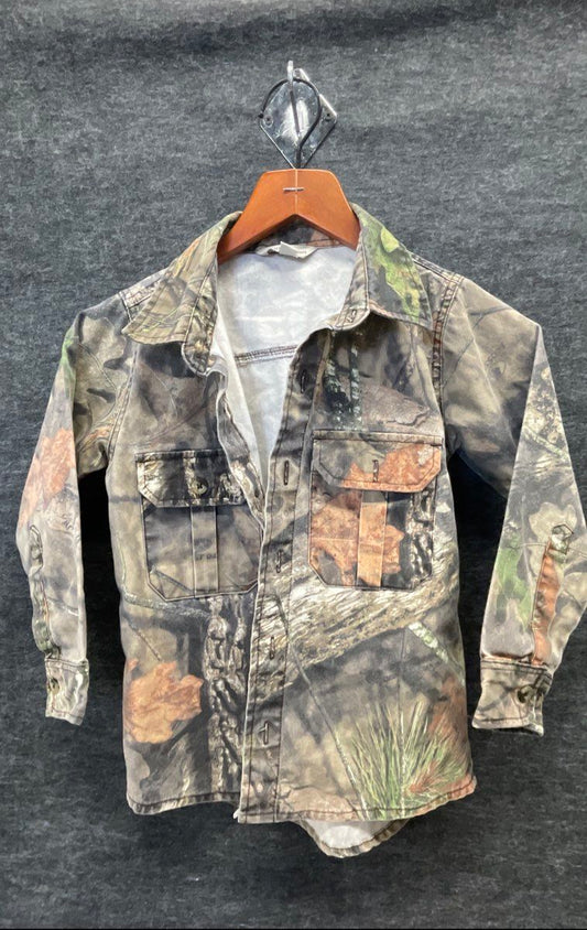 Hunter's Choice Boys' Camo Hunting Jacket Pants Set Cargo Pockets Size S