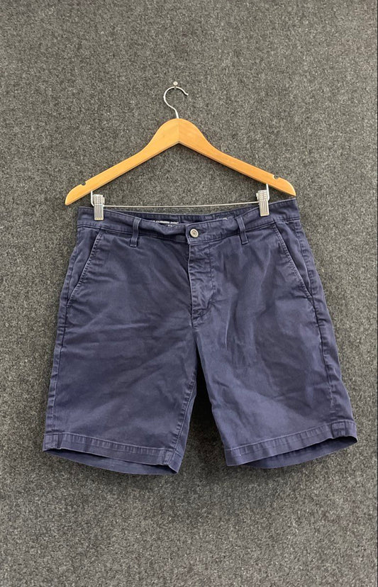 AG Adriano Goldschmied Men's Wanderer Chino Shorts Navy Stretch Sz 33