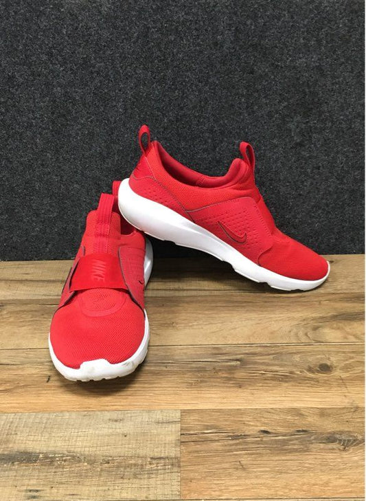 Nike Flex Runner University Red Black White Slip-On Running Shoes Men's Size 8.5