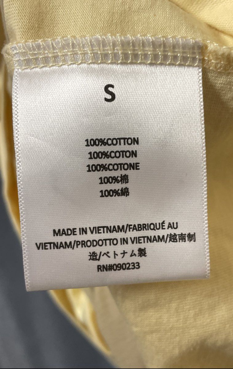 Fear of God Essentials Men's Yellow Mock Neck Boxy Short Sleeve Tee Size S