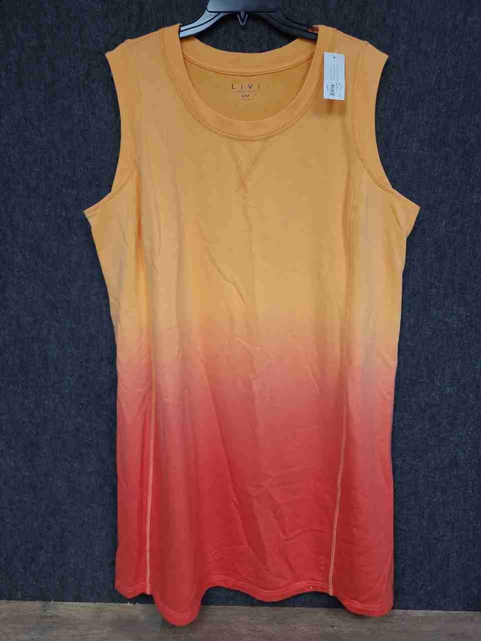 LIVI Lane Bryant Women's Sleeveless Ombre Tunic Top Sz 22/24 NWT