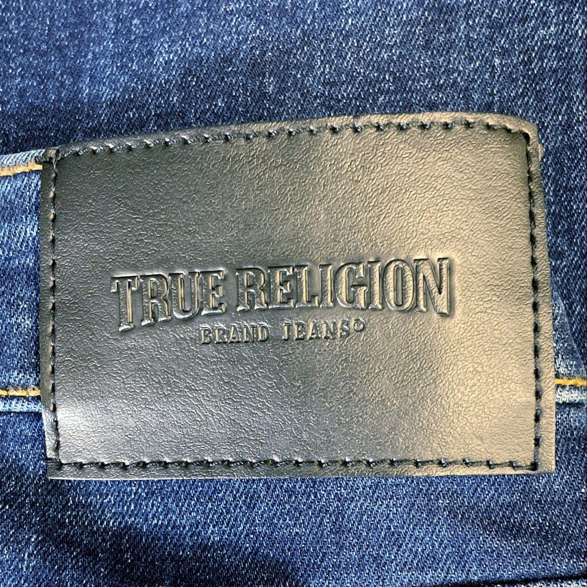 True Religion Women's Jennie Curvy Mid Rise Skinny Dark Wash Jeans NWT 32