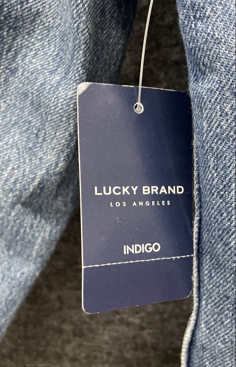 Lucky Brand Women's Blue Denim Trucker Jacket Light Wash NWT Sz XS