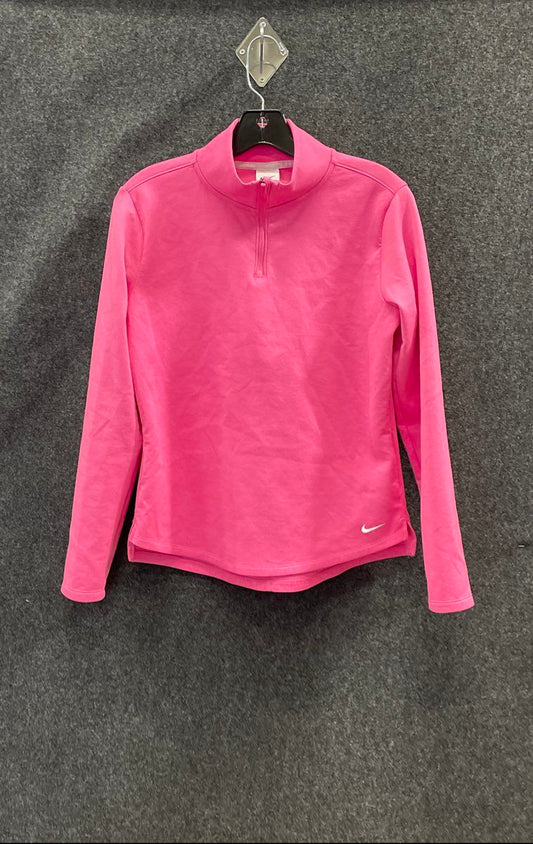 Nike Women's Therma-FIT 1/2 Zip Hot Pink Long Sleeve Pullover Jacket Sz S