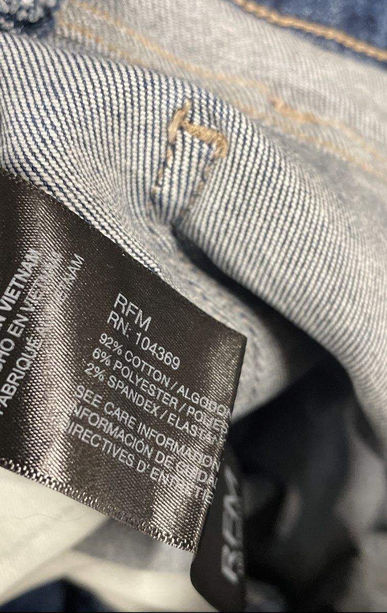 RFM Women's Dylan High-Rise Straight Jeans Light Wash Denim Size 0/24 NWT