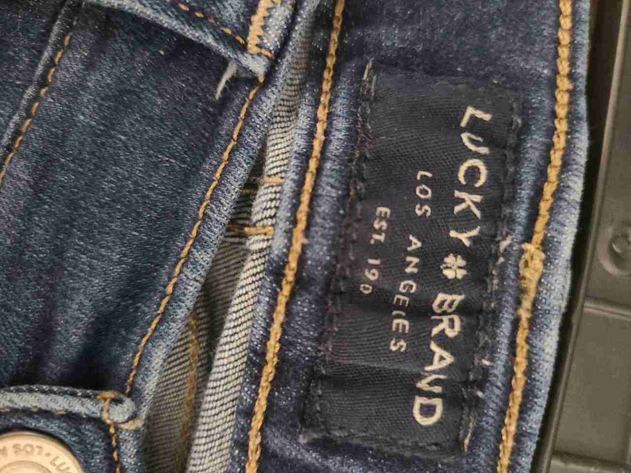 Lucky Brand Women's Blue Skinny Ankle Stretch Denim Jeans Size 12 / 31