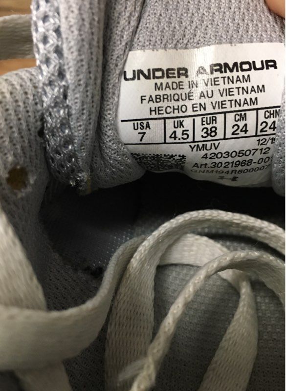 Under Armour Charged Bandit Trail Black White Running Shoes Women's Size 7