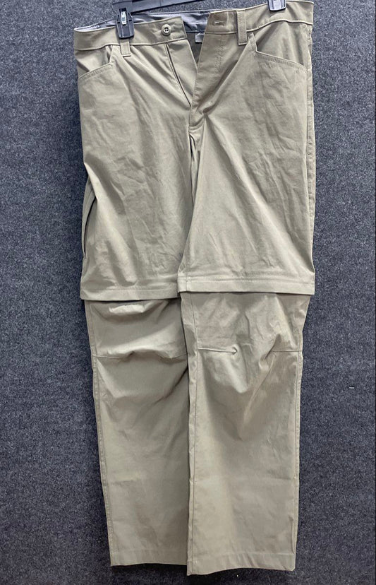 Eddie Bauer Men's Khaki Convertible Tech Hiking Pants Sz 32x32